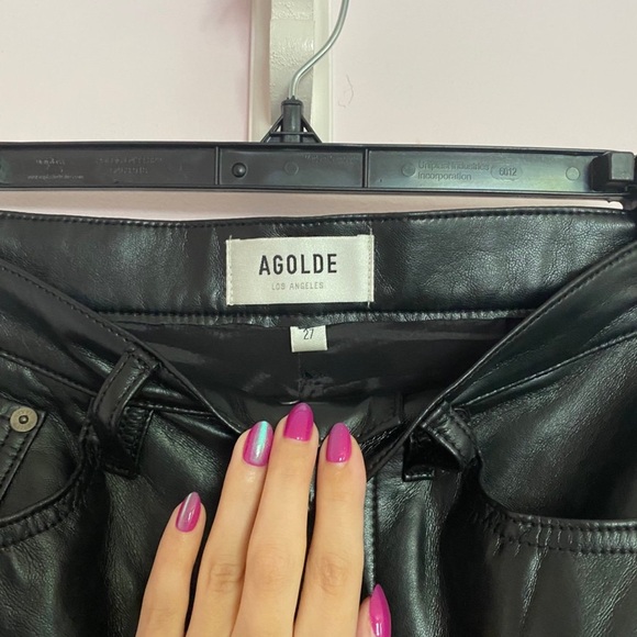 AGOLDE
90s Pinch Waist Recycled Leather Pants - Picture 3 of 5
